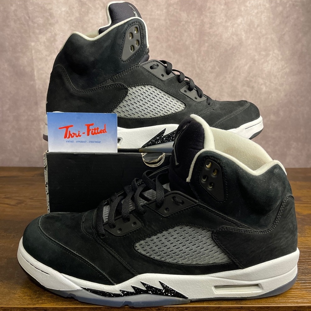 Jordan 5 Retro Oreo 2013 2014 136027-035 Black White Authentic Men’s Sneakers